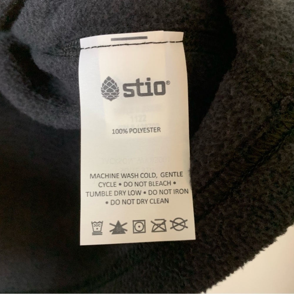 Stio Mens Black Turpin 1/4 zip fleece sweater M - Picture 9 of 12